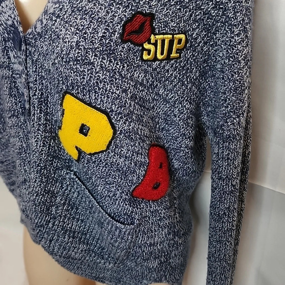 Freshman 1996 Button Up Sweater Small High School Jacket Look Back Shirttail - Picture 2 of 14